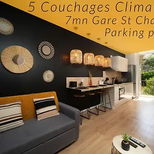Appartement Air Conditioning Balcony 5 Couchages, Marseille